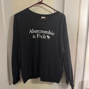 Women’s Size Medium Black Abercrombie & Fitch Crew Neck Sweatshirt